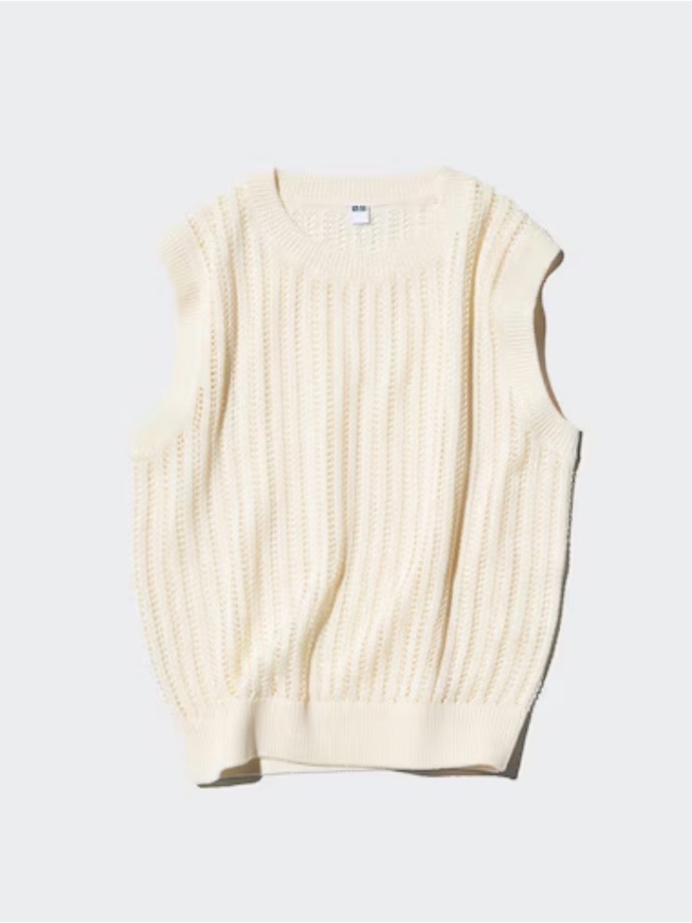 NWOT-Uniqlo linen blend mesh short sweater